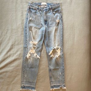 Abercrombie High Rise Mom Jean